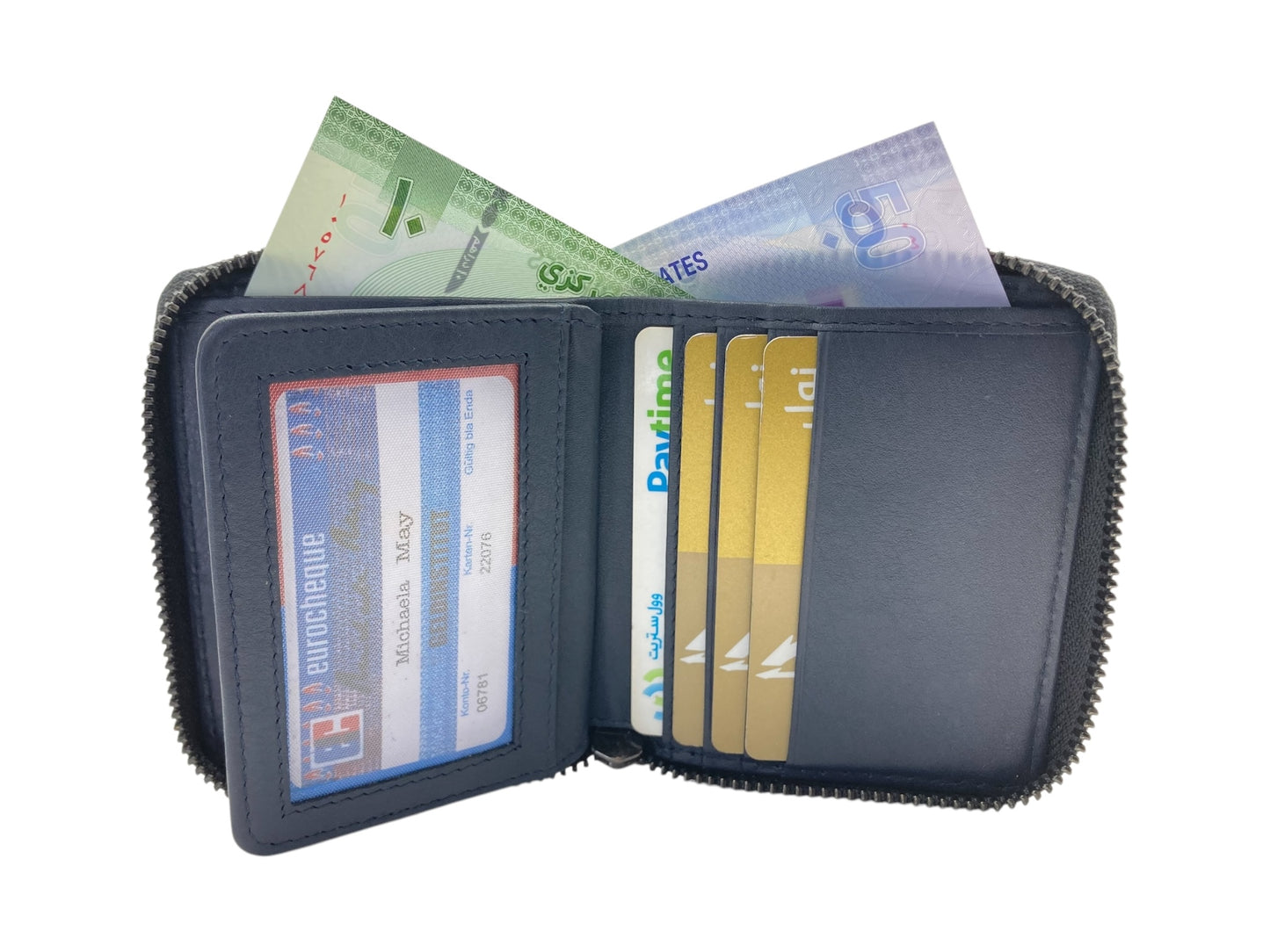 VIP Full Zip RFID Men's Wallet , Multiple Card & Compact Bifold Wallet # 4397Z