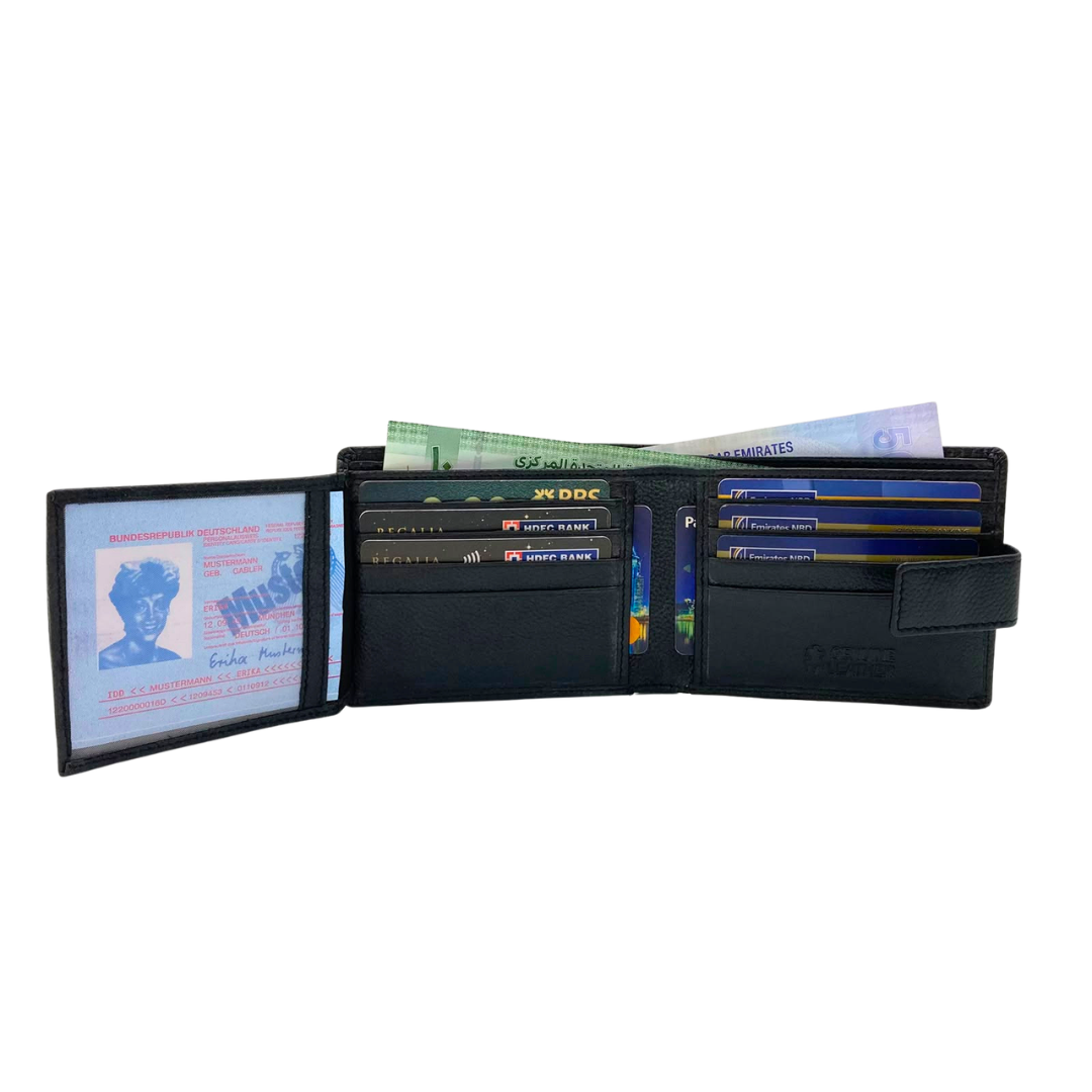 Pebble Texture 8 Card Billfold Wallet # 1001L