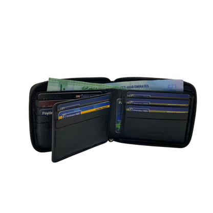 Fullzip leather mens Wallet #4094NZ