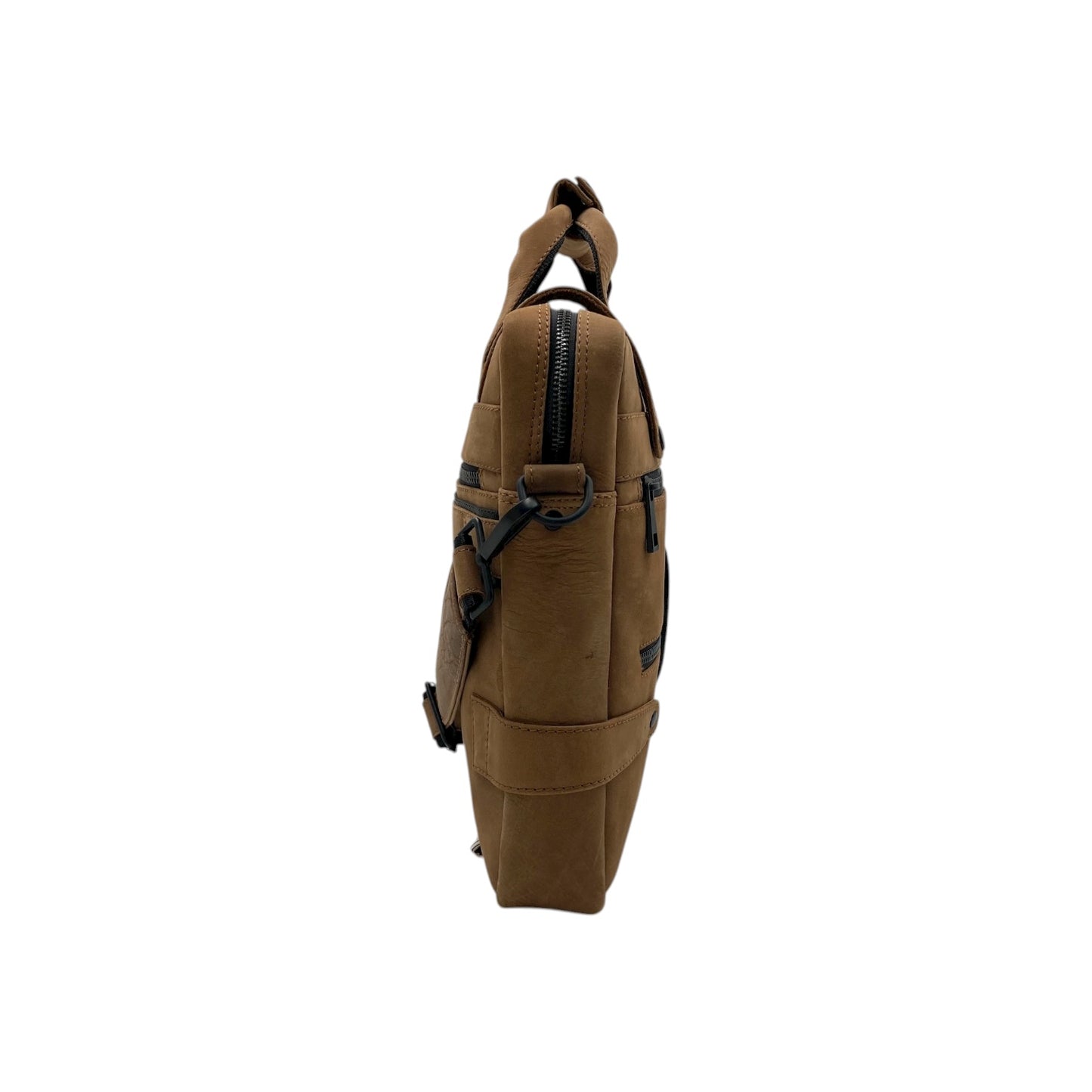 Cityscape Classic Vintage Leather Laptop Bag # 2870