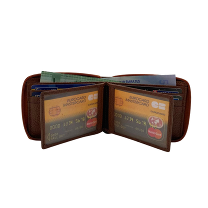 Pebble Texture 8 Card Billfold Wallet # 892Z