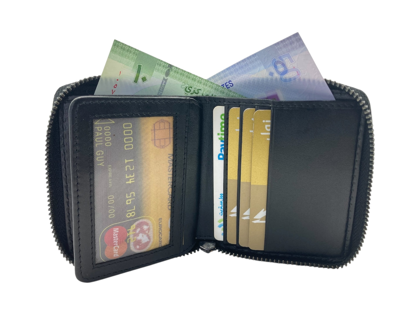 VIP Full Zip RFID Men's Wallet , Multiple Card & Compact Bifold Wallet # 4397Z