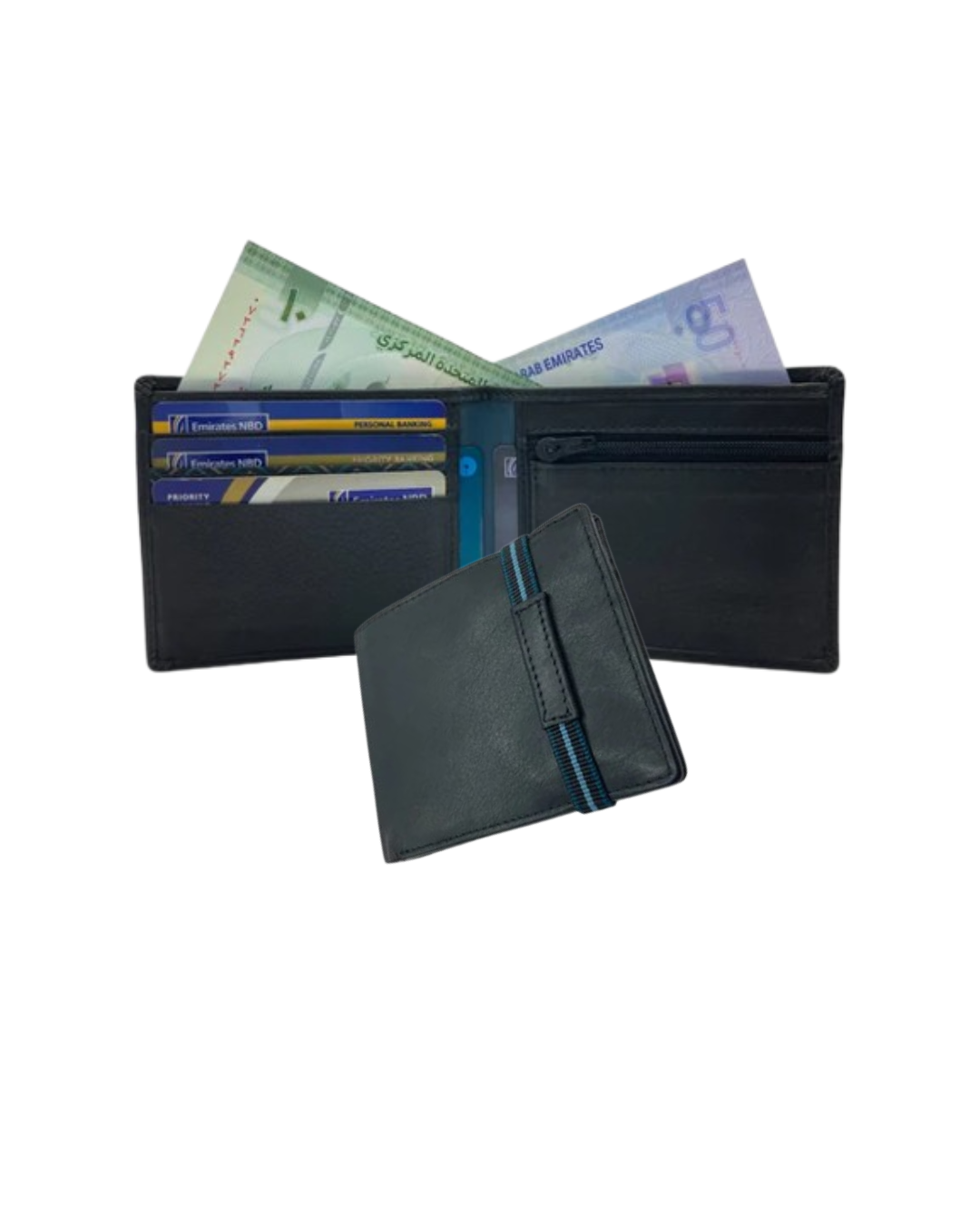 Slim & Compact Leather Bi-Fold Wallet  # 4627Z [ELAS]