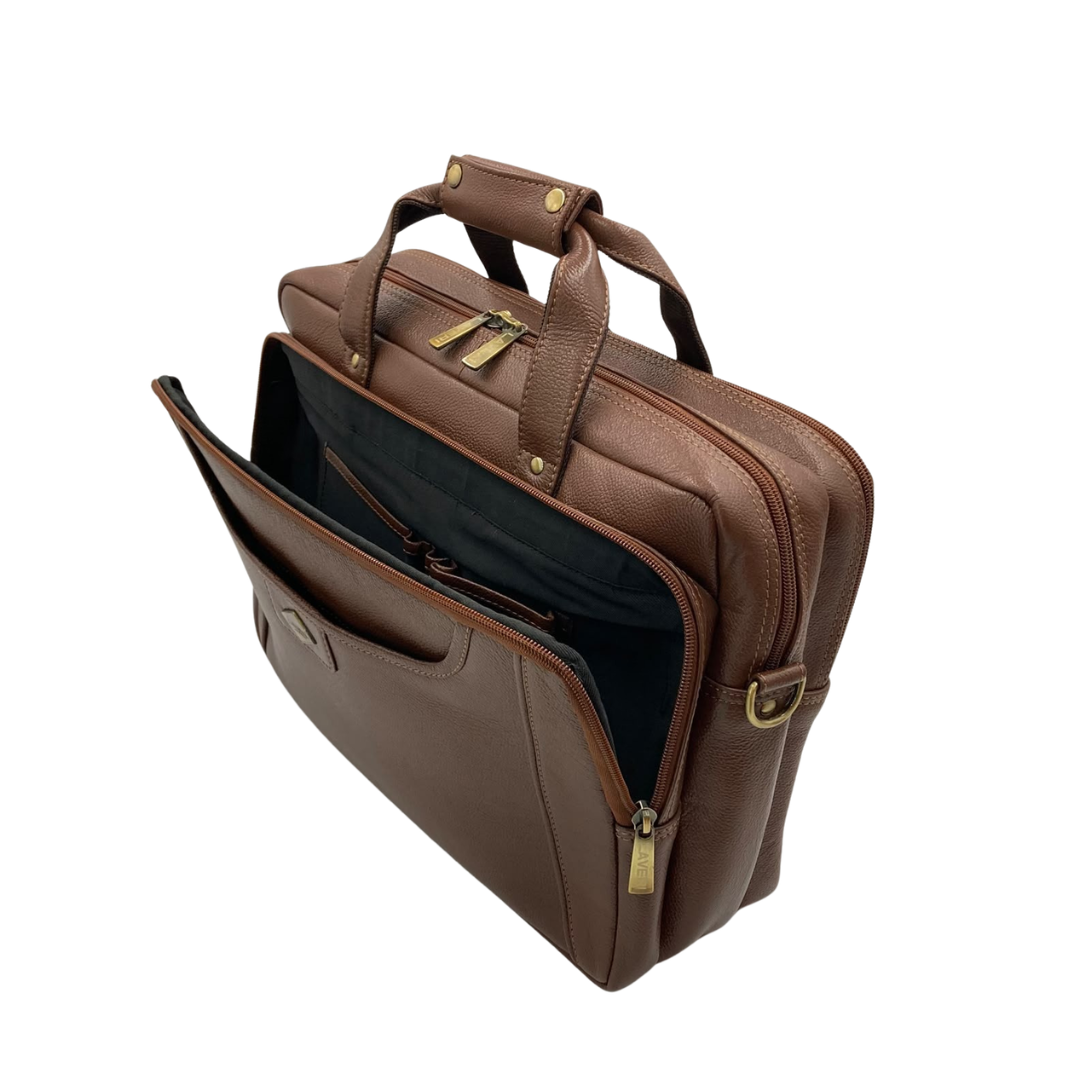 Expandable Leather Laptop Organiser Premium  # 2818