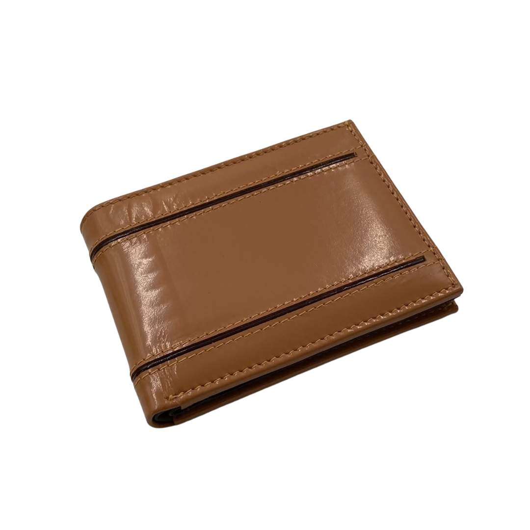 Classic Men's Waterproof Bifold Leather Wallet with Flip ID Window #1728 (D.L.)