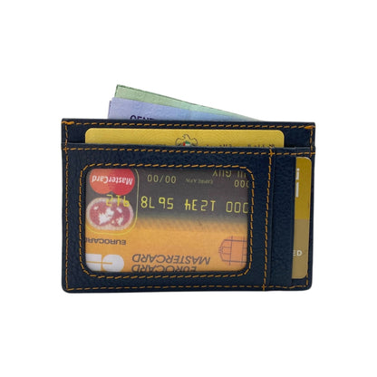 Super Slim Soft Genuine Leather Card Holder, Mini Credit Card Wallet # 1598N PHOTO