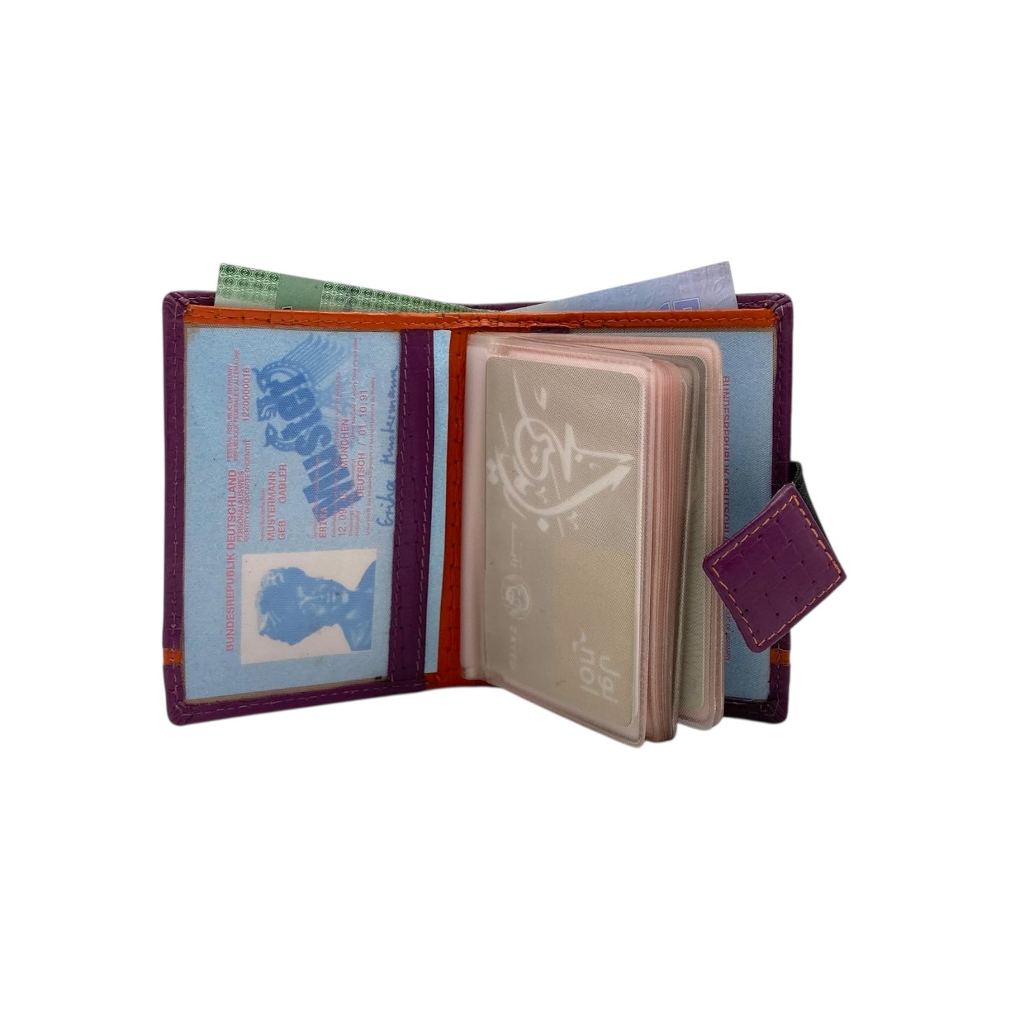 Compact Multiple Cards  & Cash Wallet # 1865NM [EL.LOOP]