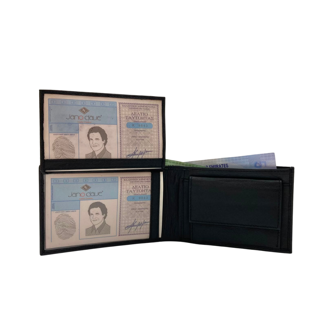 Antq, Smooth Leather Wallet With Inside Leather Lining # JD-1821