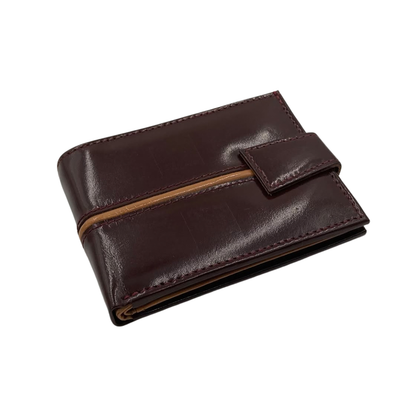 Classic Men's Waterproof Bifold Leather Wallet with Flip ID Window #1728L (C.L.)