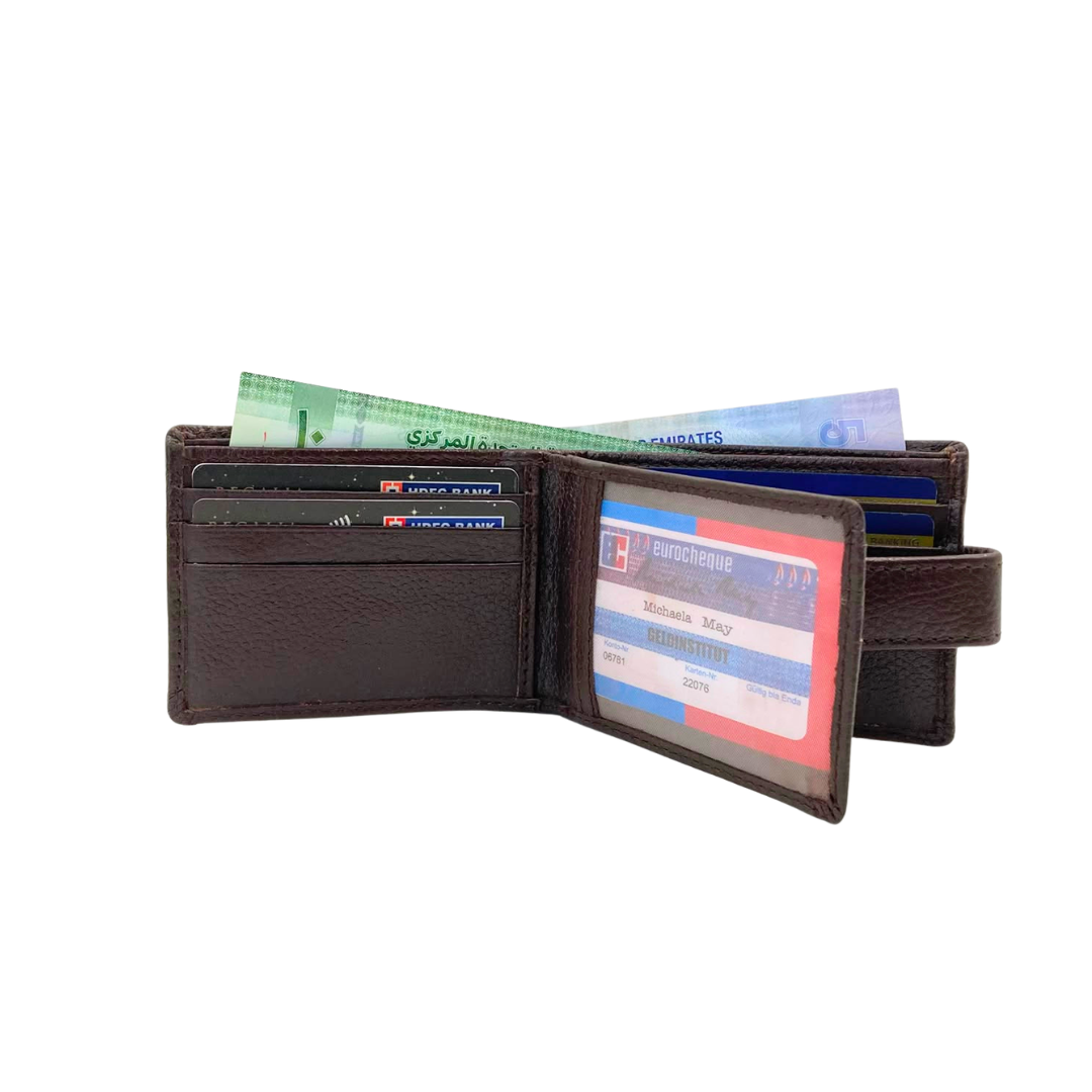 Pebble Texture 8 Card Billfold Wallet # 1074L