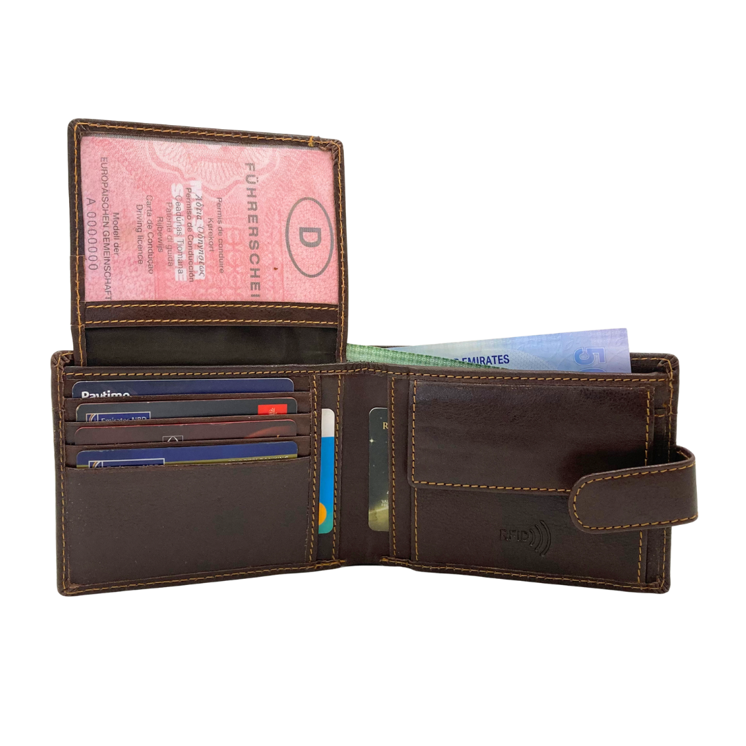 Shield Collection Bi-Fold RFID Wallet # 4562CL
