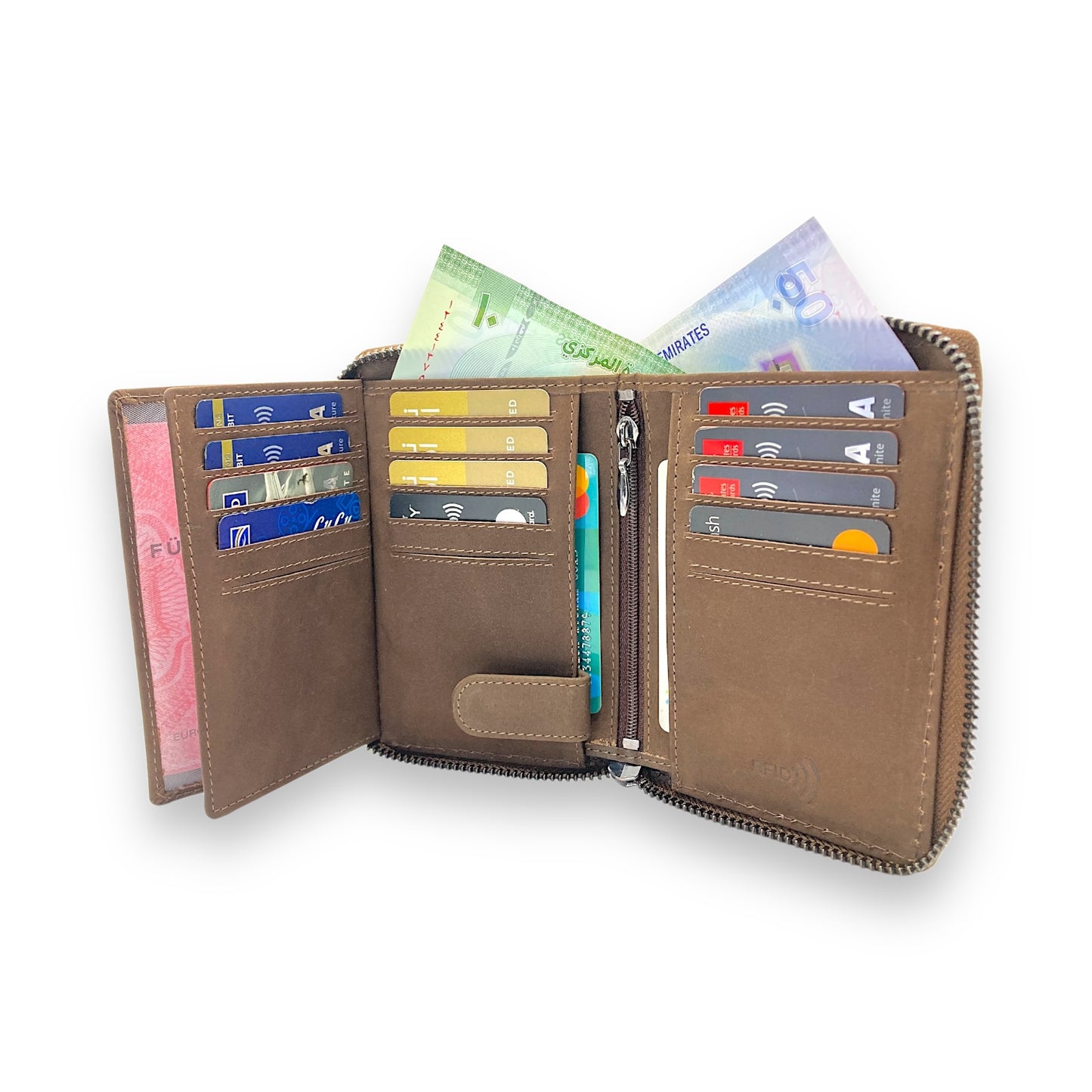 VIP Vintage Men's Fullzip Wallet # RFID 618Z