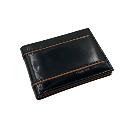 Classic Men's Waterproof Bifold Leather Wallet with Flip ID Window #1728 (D.L.)