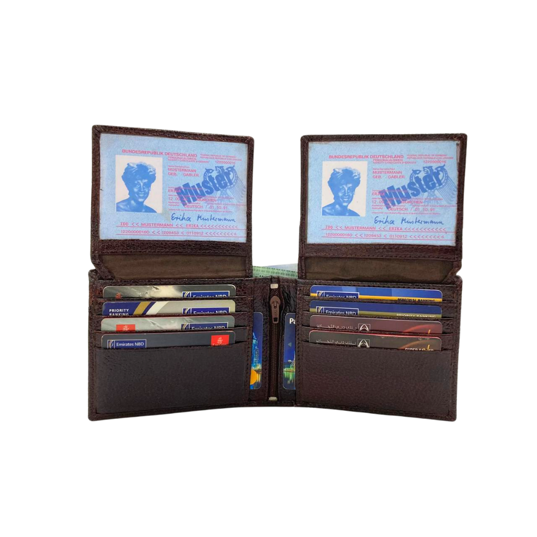 Pebble Texture 8 Card Billfold Wallet # 1244NL