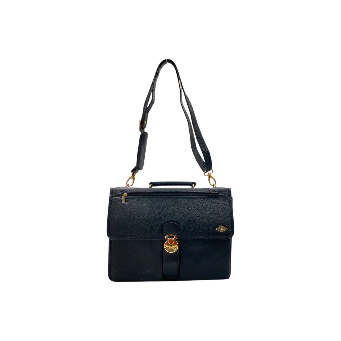 Office Laptop & Document Leather Bag With Flap Lock # 2025Z