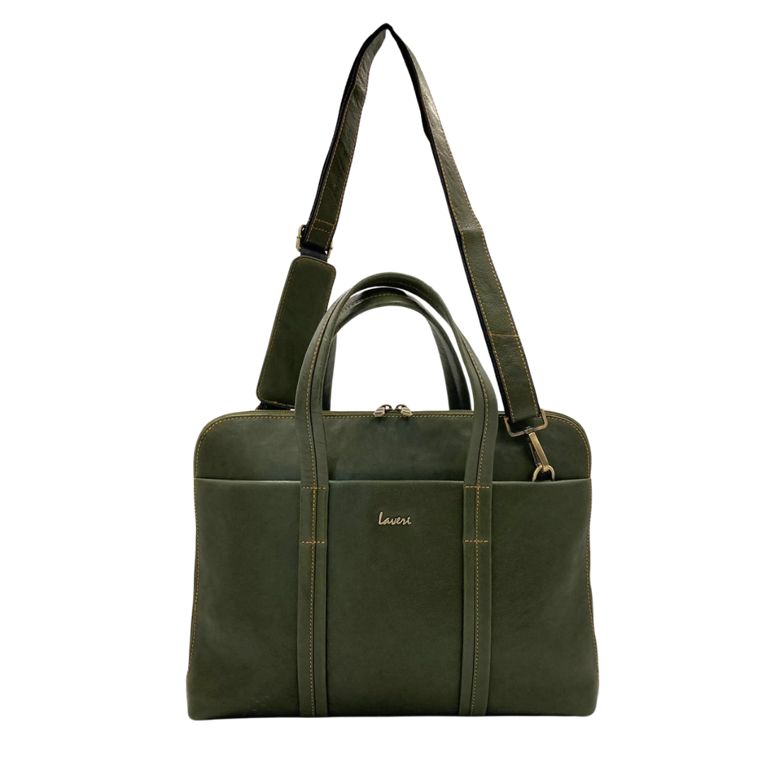 Expandable Leather Laptop Organiser Premium  # 2920