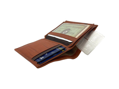 Small Bifold Cards Wallet # RFID 4018 Elastic