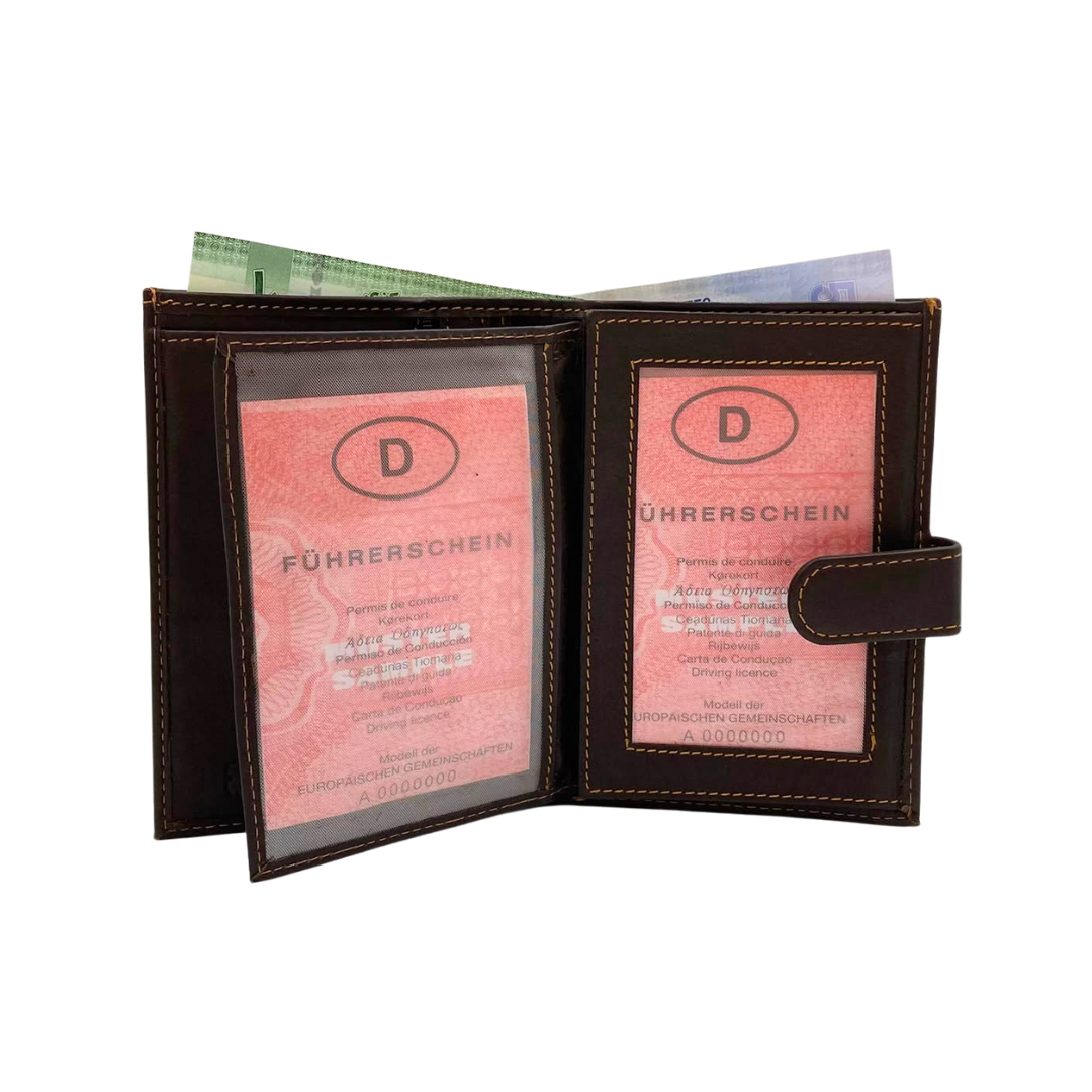 Standing Mens Collection Bi-Fold Wallet # 1228L