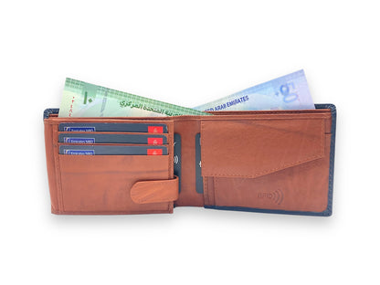 VIP - RFID Maximum Card & Coin Billfold Wallet, Men's Wallet # 1013CP