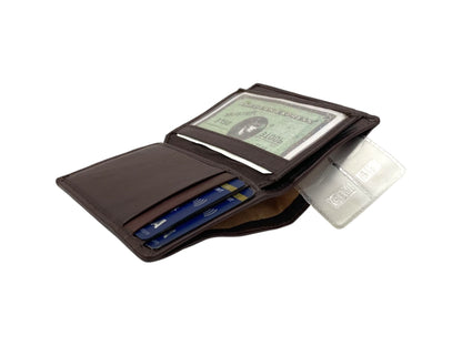 Small Bifold Cards Wallet # RFID 4018 Elastic