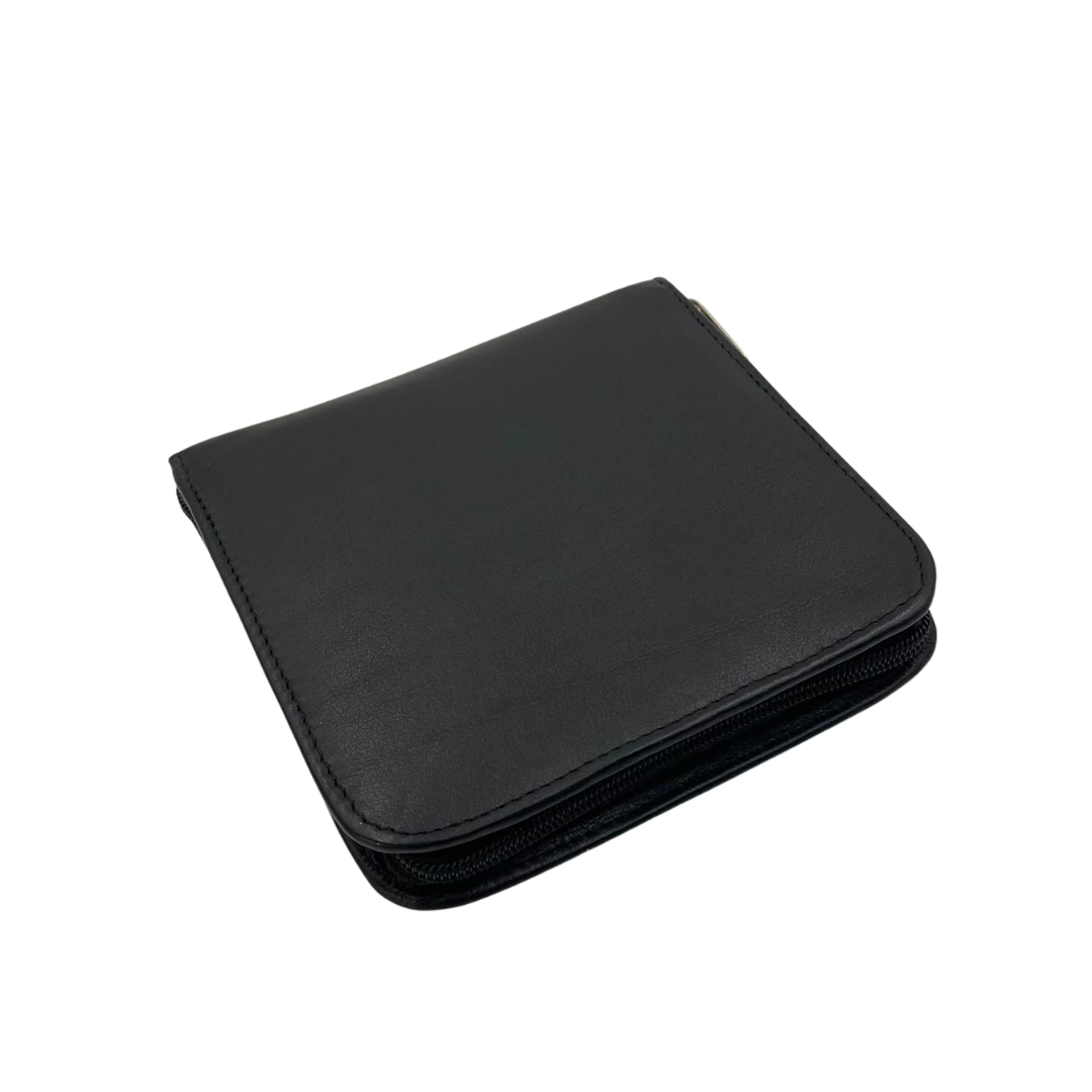 Leather CD POUCH_BLK