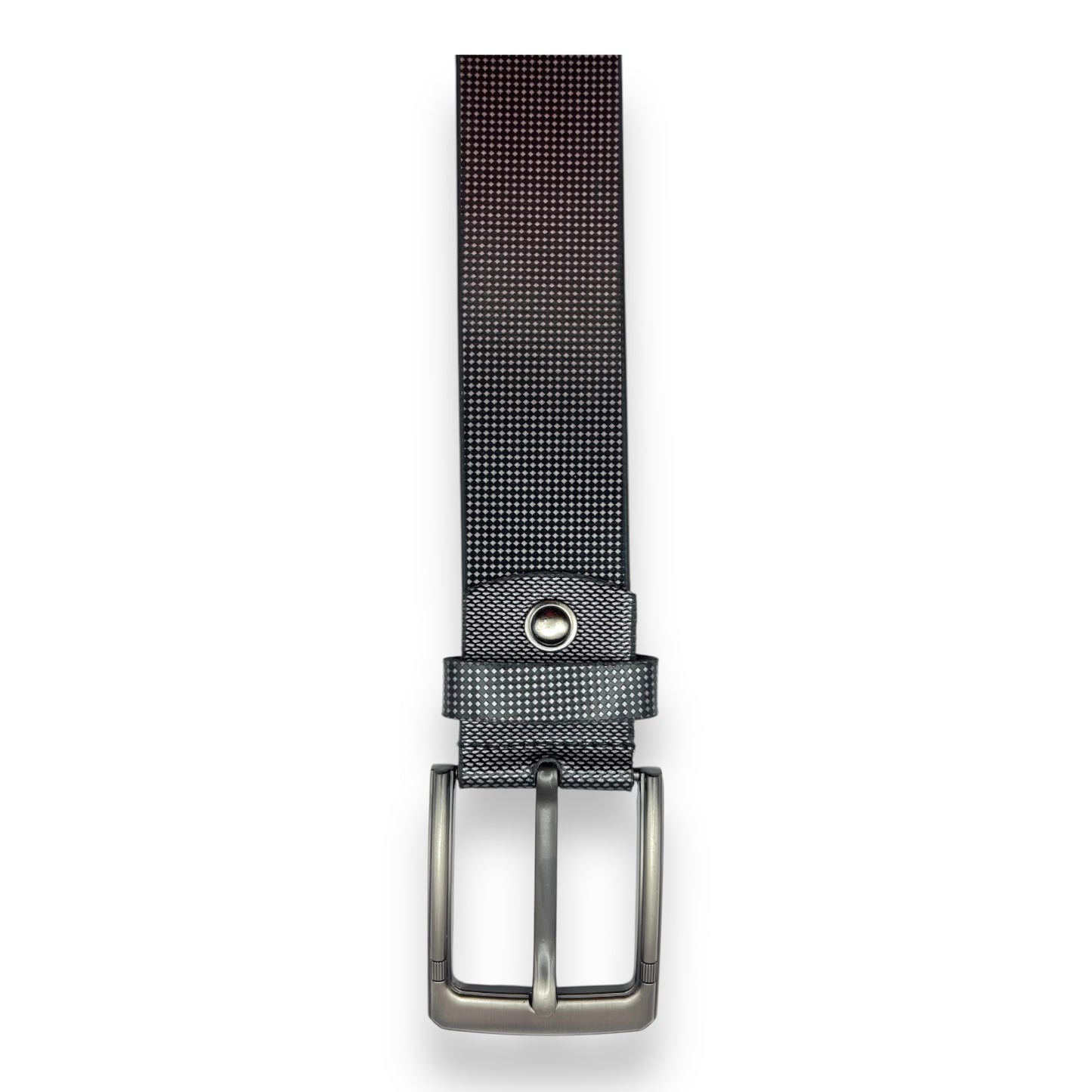 Mens Leather Belt 40mm Golf Metalic