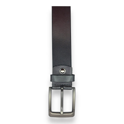 Mens Leather Belt 40mm Golf Metalic