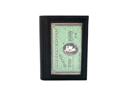 Slim Photo-ID Bifold Snap Button Cards & Cash Wallet # RFID 1274AML