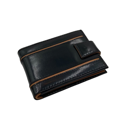 Classic Men's Waterproof Bifold Leather Wallet with Flip ID Window #1729 L (D.L.)