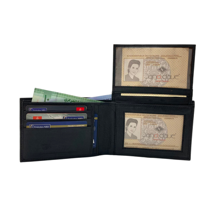 Antq, Smooth Leather Wallet With Inside Leather Lining # JD-1823