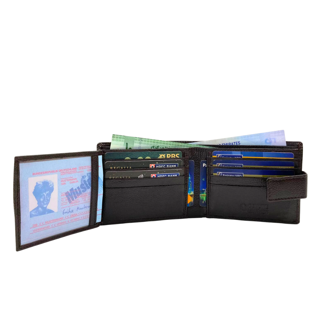 Pebble Texture 8 Card Billfold Wallet # 1001L