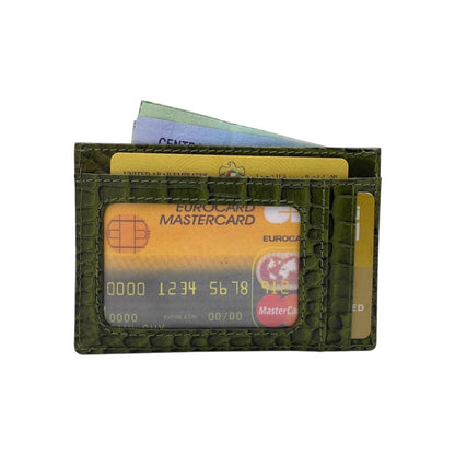 Super Slim Soft Genuine Leather Card Holder, Mini Credit Card Wallet # 1598N PHOTO