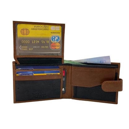 Antq, Smooth Leather Wallet With Inside Leather Lining # 1981CL
