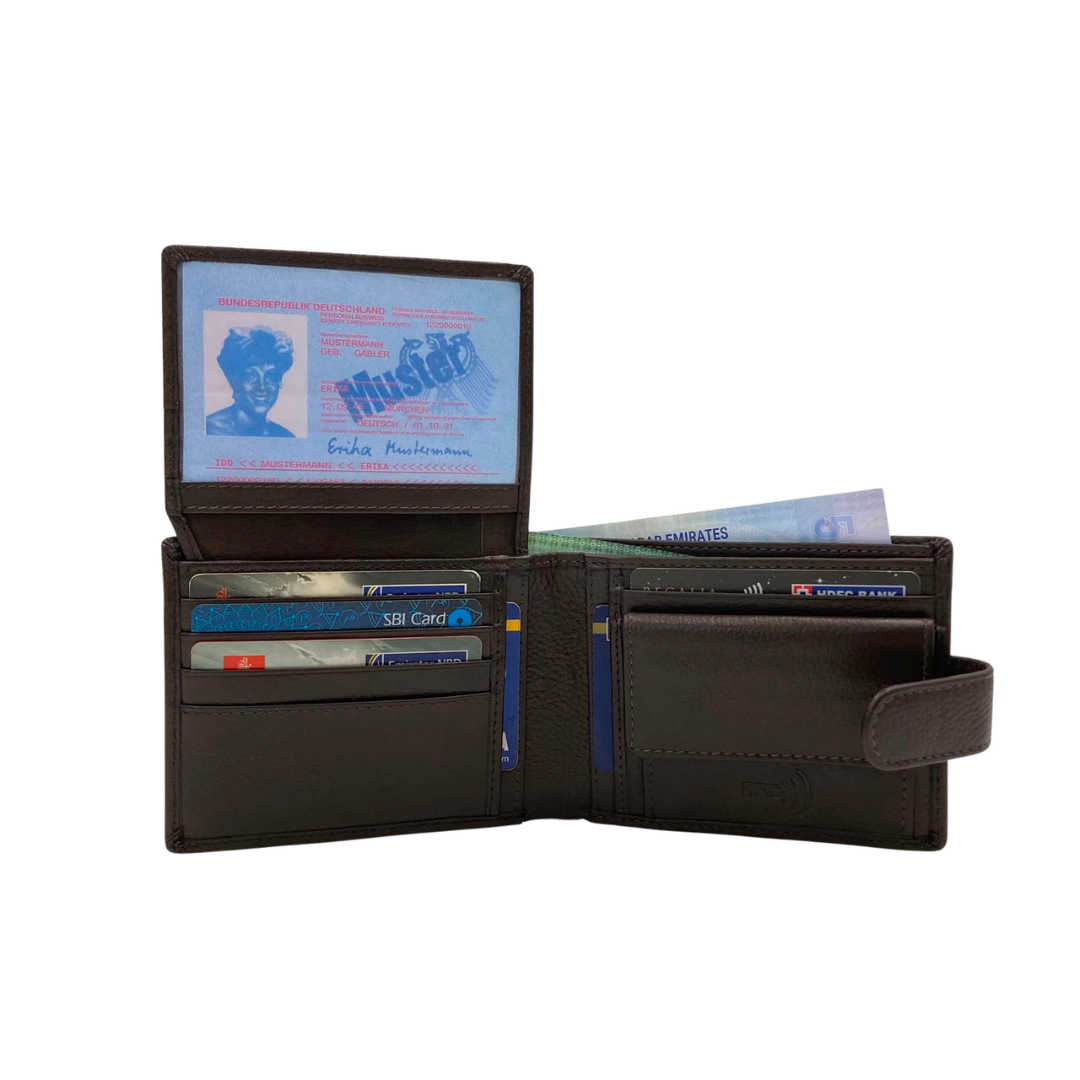Pebble Texture 8 Card Billfold Wallet # 4562CL