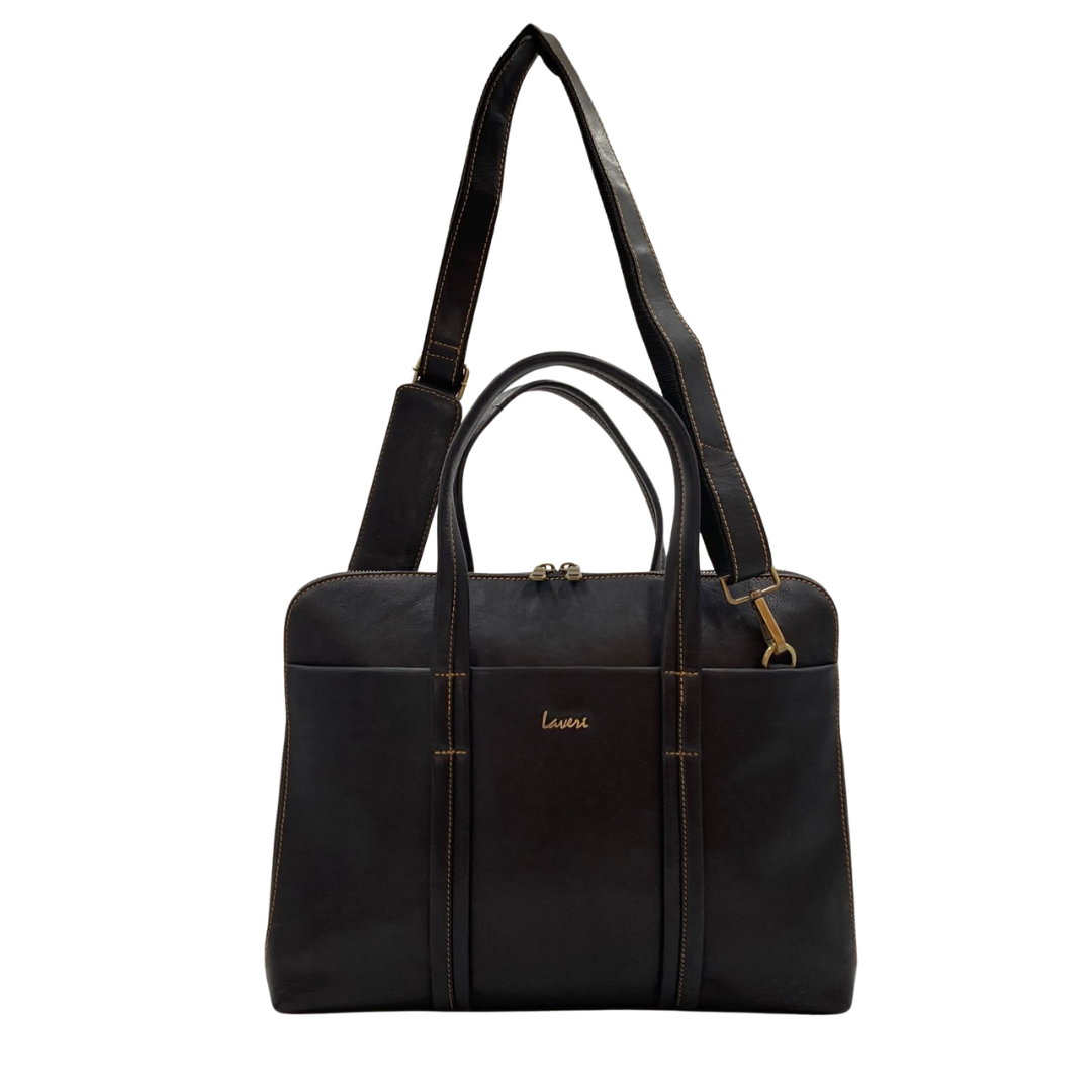 Expandable Leather Laptop Organiser Premium  # 2920