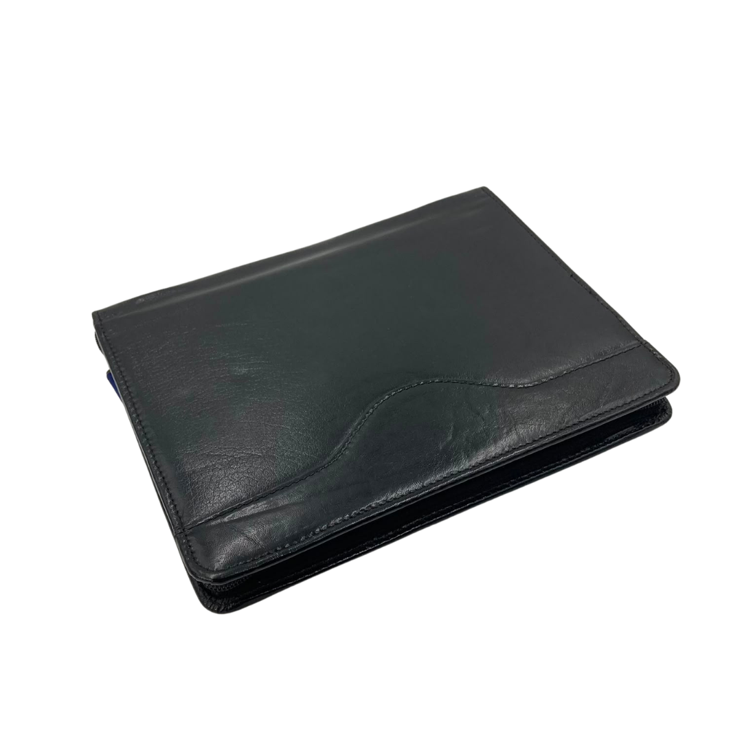 Ultra Light Slim Classic Leather A-5.FILE FOLDER-ZIP_BLK[KATA]