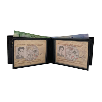 Antq, Smooth Leather Wallet With Inside Leather Lining # JD-690A