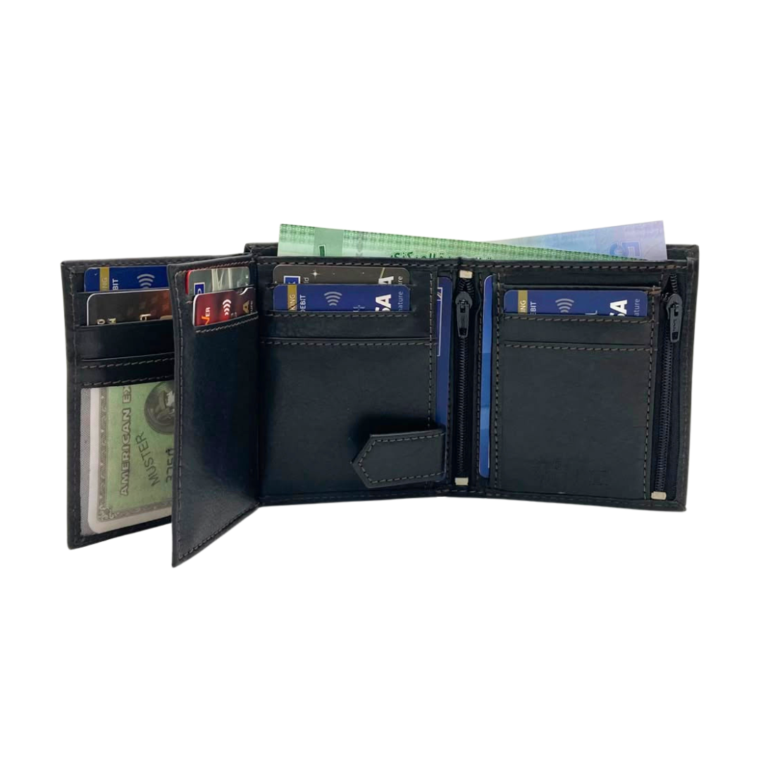 Standing Mens Collection Bi-Fold Wallet # 1191