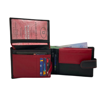 Antq, Smooth Leather Wallet With Inside Leather Lining  # 1510L