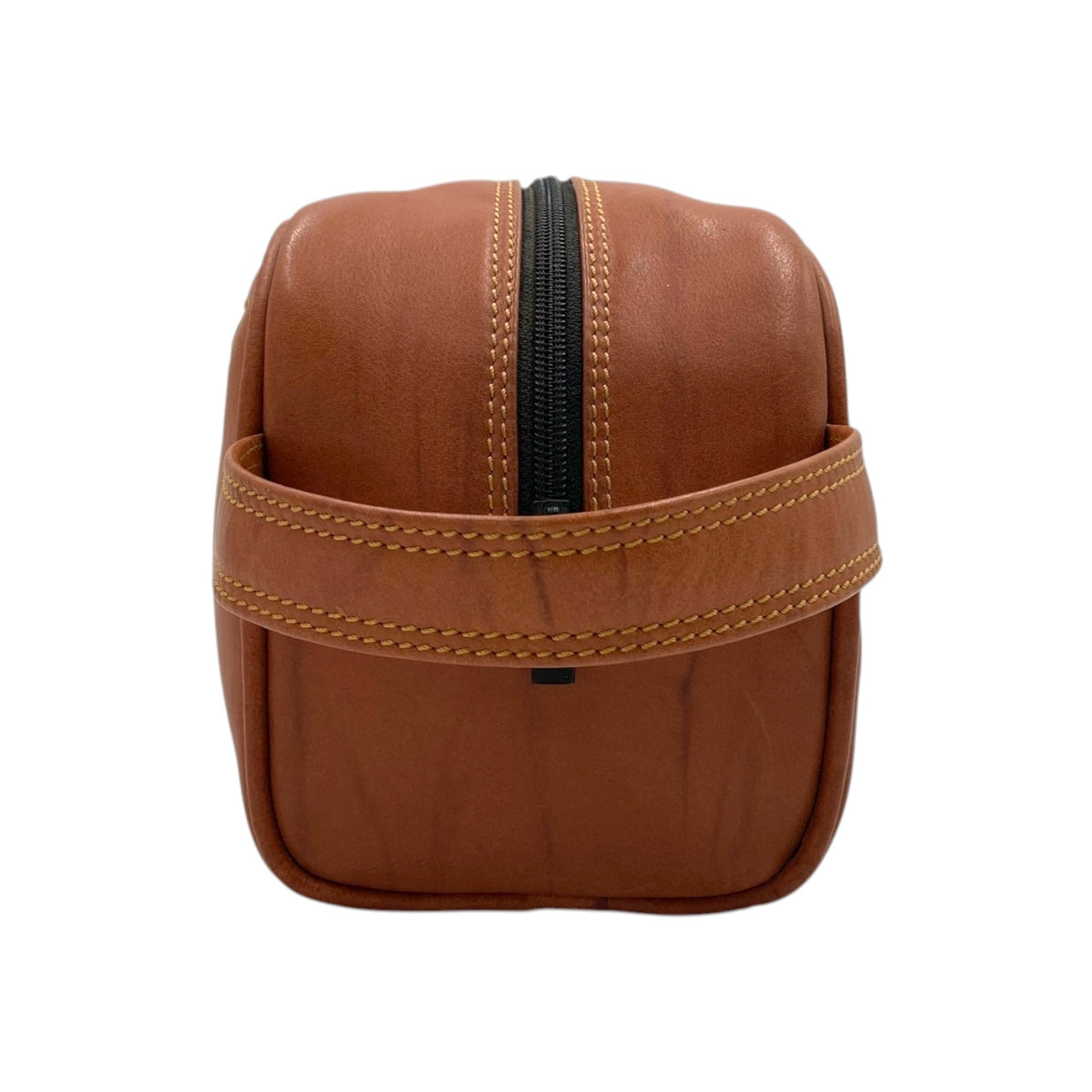 Hand Pouch, Wash Bag, Toiletry, Genuine Leather # 2694B