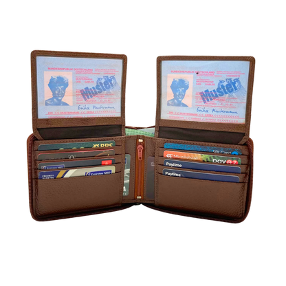 Pebble Texture 8 Card Billfold Wallet # 1244NZ
