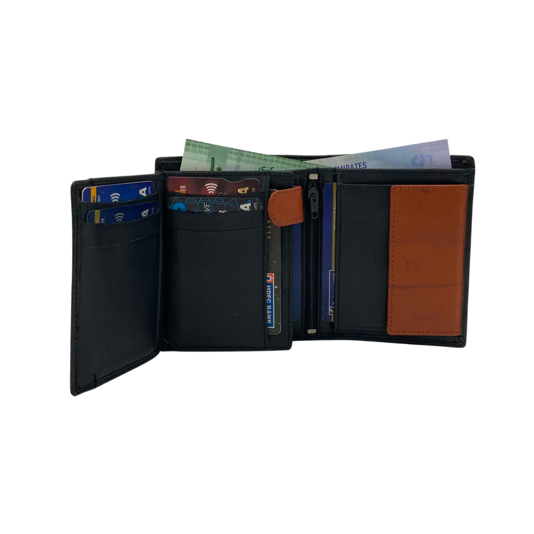 Standing Mens Collection Bi-Fold Wallet # 1517S