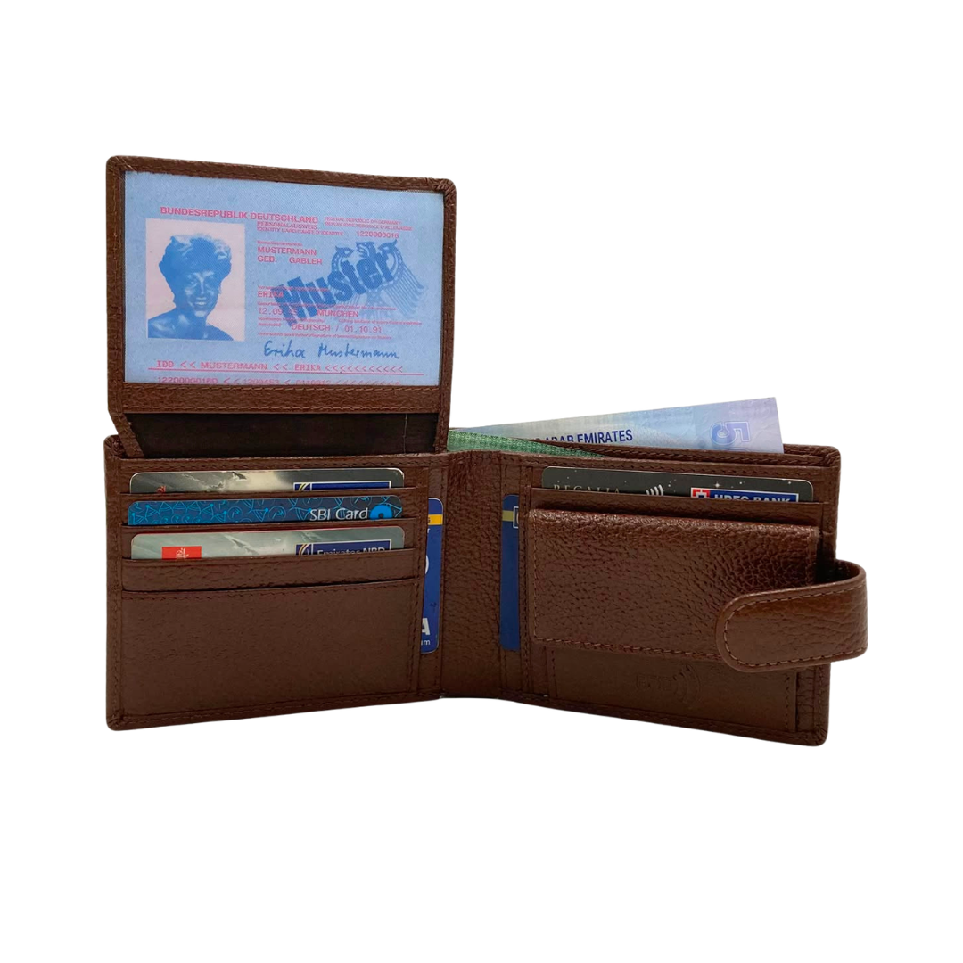 Pebble Texture 8 Card Billfold Wallet # 4562CL