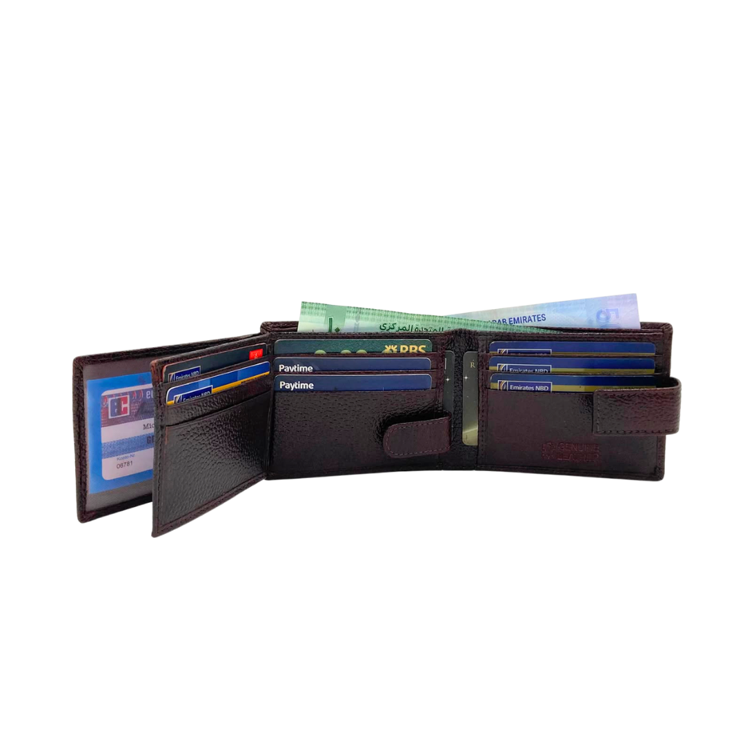 Pebble Texture 8 Card Billfold Wallet # 1426L