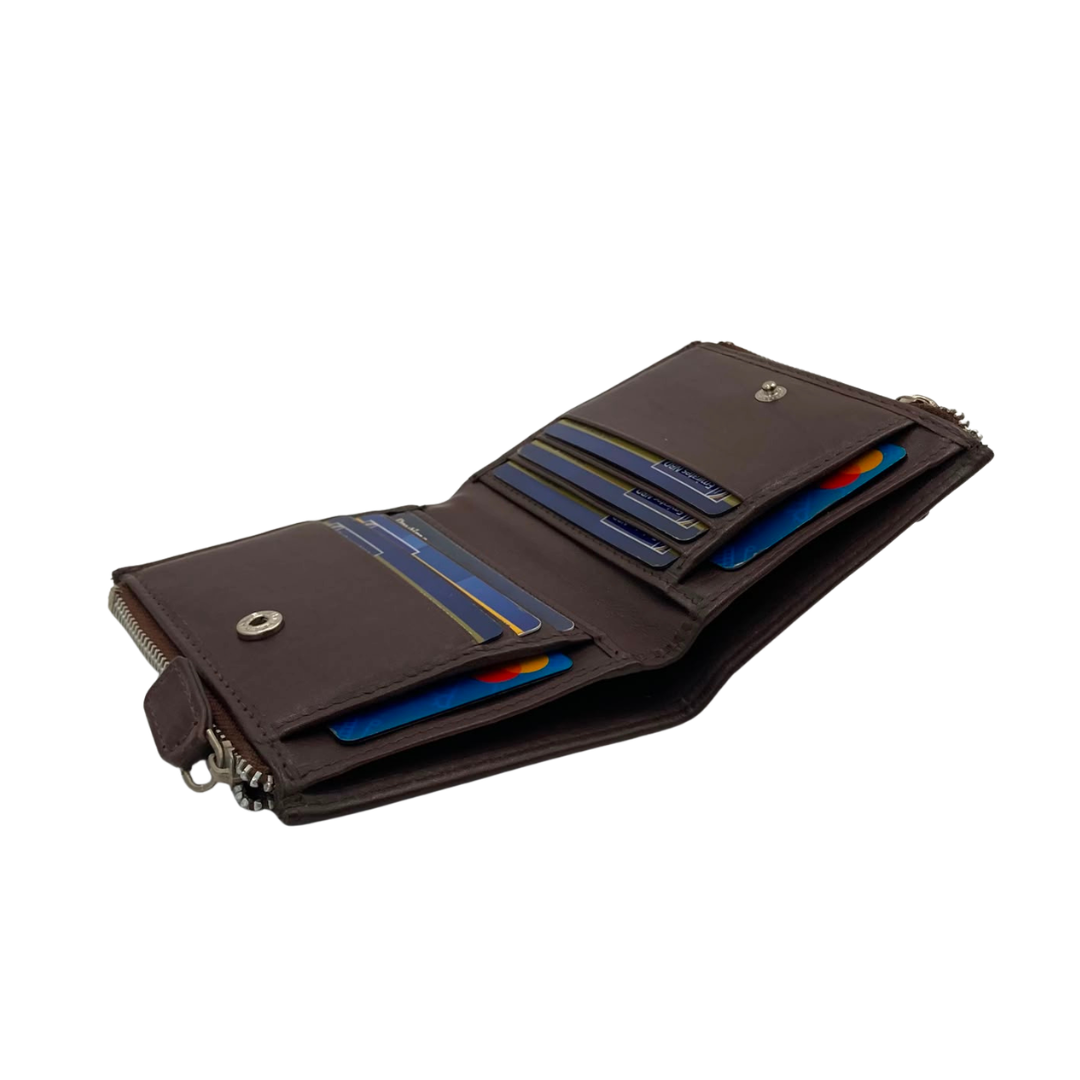 Fullzip leather mens Wallet #SIDE FULLZIP