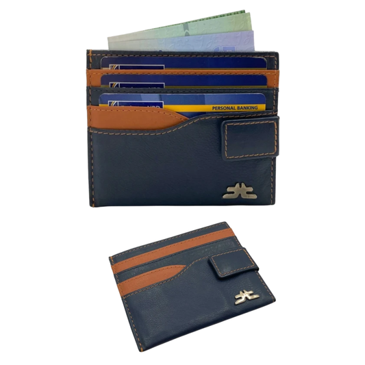 Slim Card Case & Cash Wallet Compact Size # 4257BL