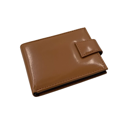 Classic Men's Waterproof Bifold Leather Wallet with Flip ID Window #1729 L
