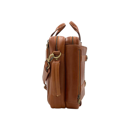 Italian Leather Backpack + Laptop Bag # 2890