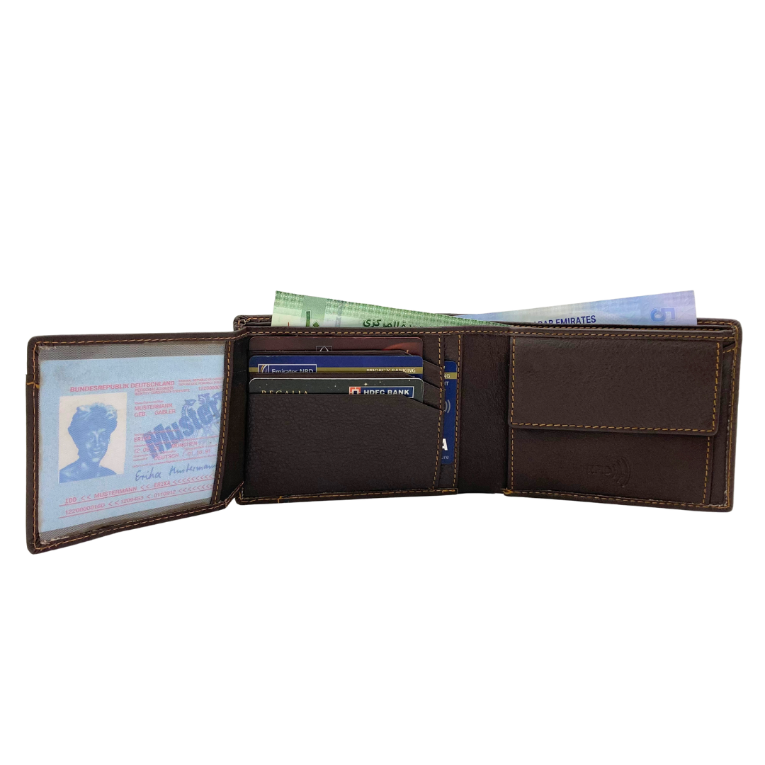 Shield Collection Bi-Fold RFID Wallet # 4405C