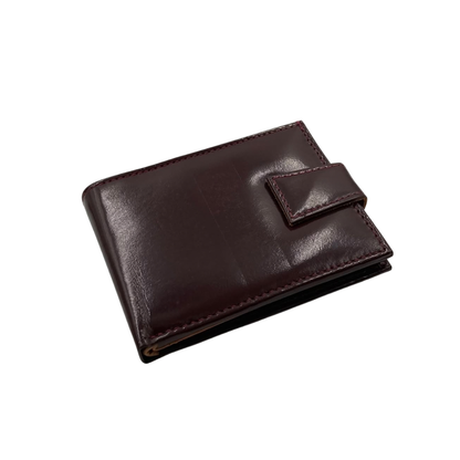 Classic Men's Waterproof Bifold Leather Wallet with Flip ID Window #1728L